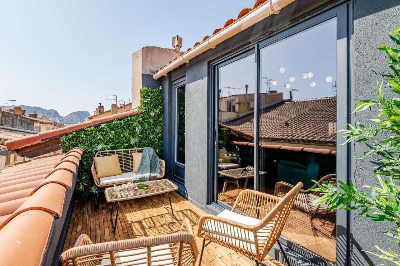 Loft En Ville - Duplex Terrasse Coeur Historique Avec Vue Degagee & Parking Souterrain Offert La Ciotat Eksteriør billede